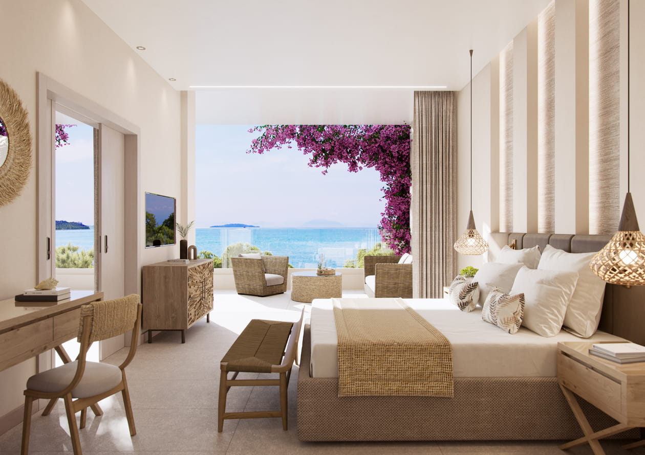 Ikos Odisia One Bedroom Bungalow Suite Balcony Sea View